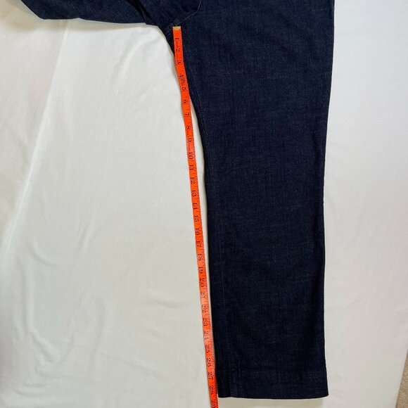 Eileen Fisher Jeans Straight Leg Dark Wash Stretch Size L - Picture 7 of 10